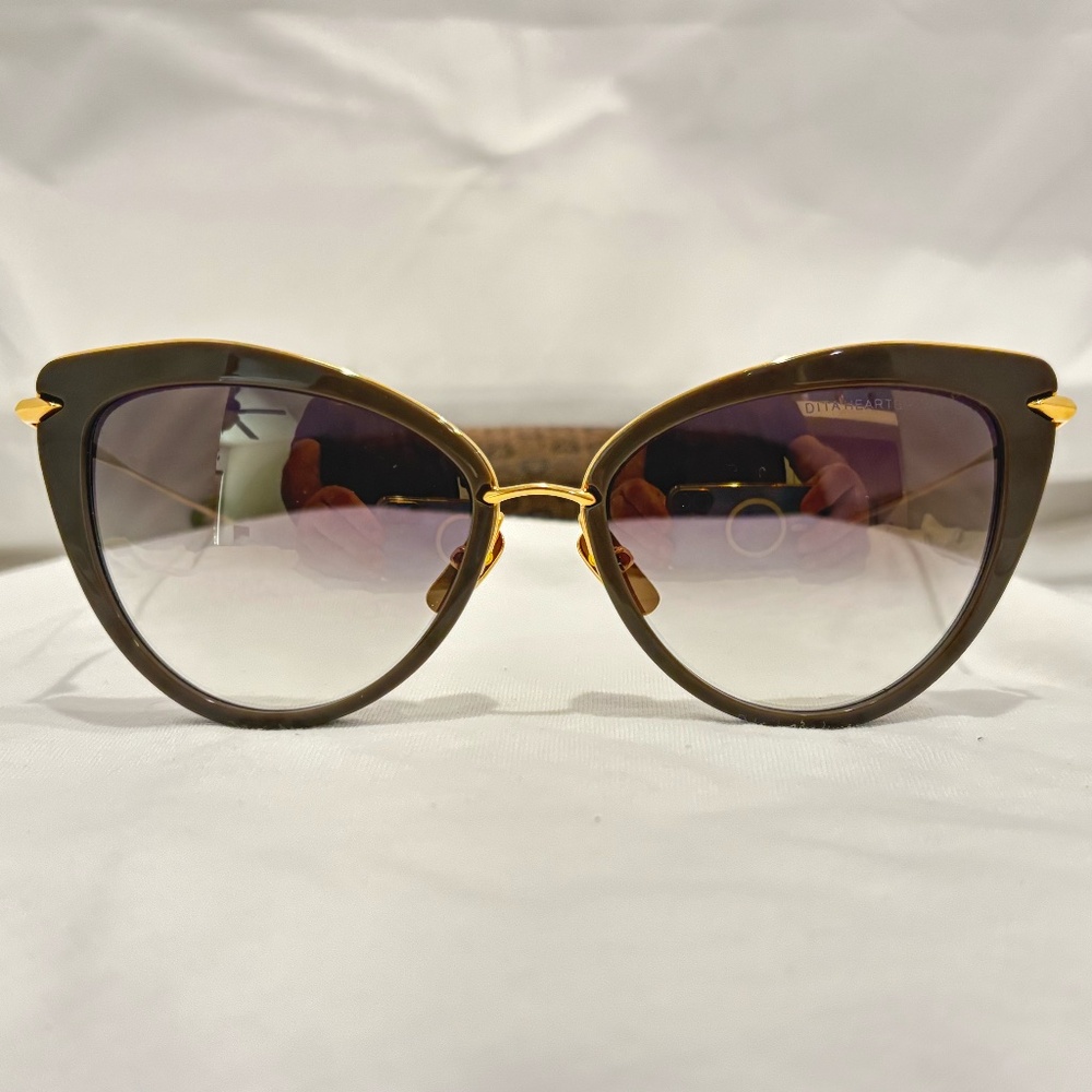 NEW! DITA HEARTBREAKER 2207-D-GRY-GLD-56; GRY & GOLD FRAME W/ GRAY GRADIENT LENS